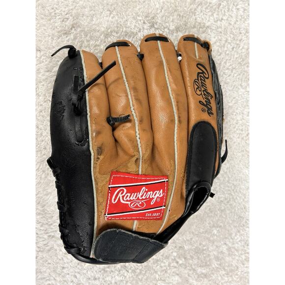 Rawlings Player Series PL1208 12" Leather Palm Glove Basket Web Throw Left Hand - Picture 4 of 8